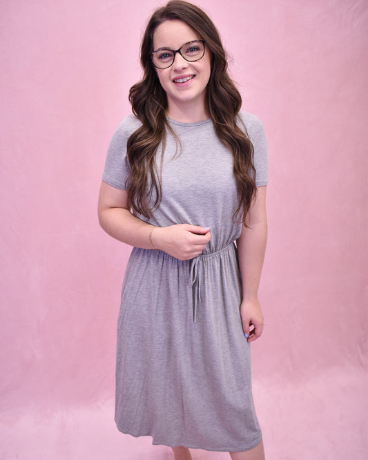 Effortless Vibes Drawstring Waist Dress