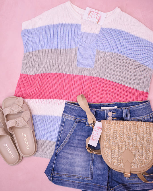 Coastal Sunset Sweater Top