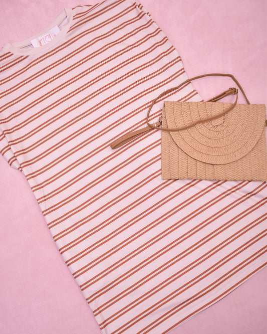 Sun-Stripe Pocket Sleeveless Mini Dress