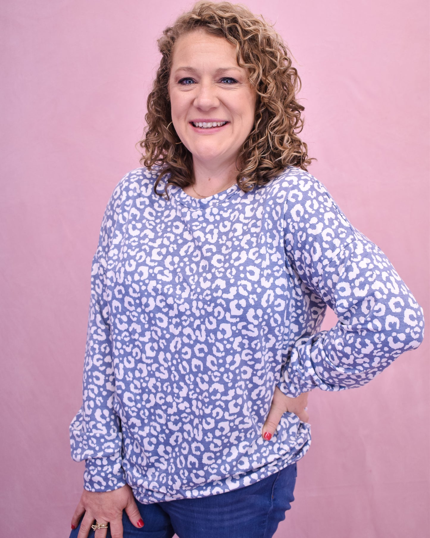 Easily Yours Animal Print Top