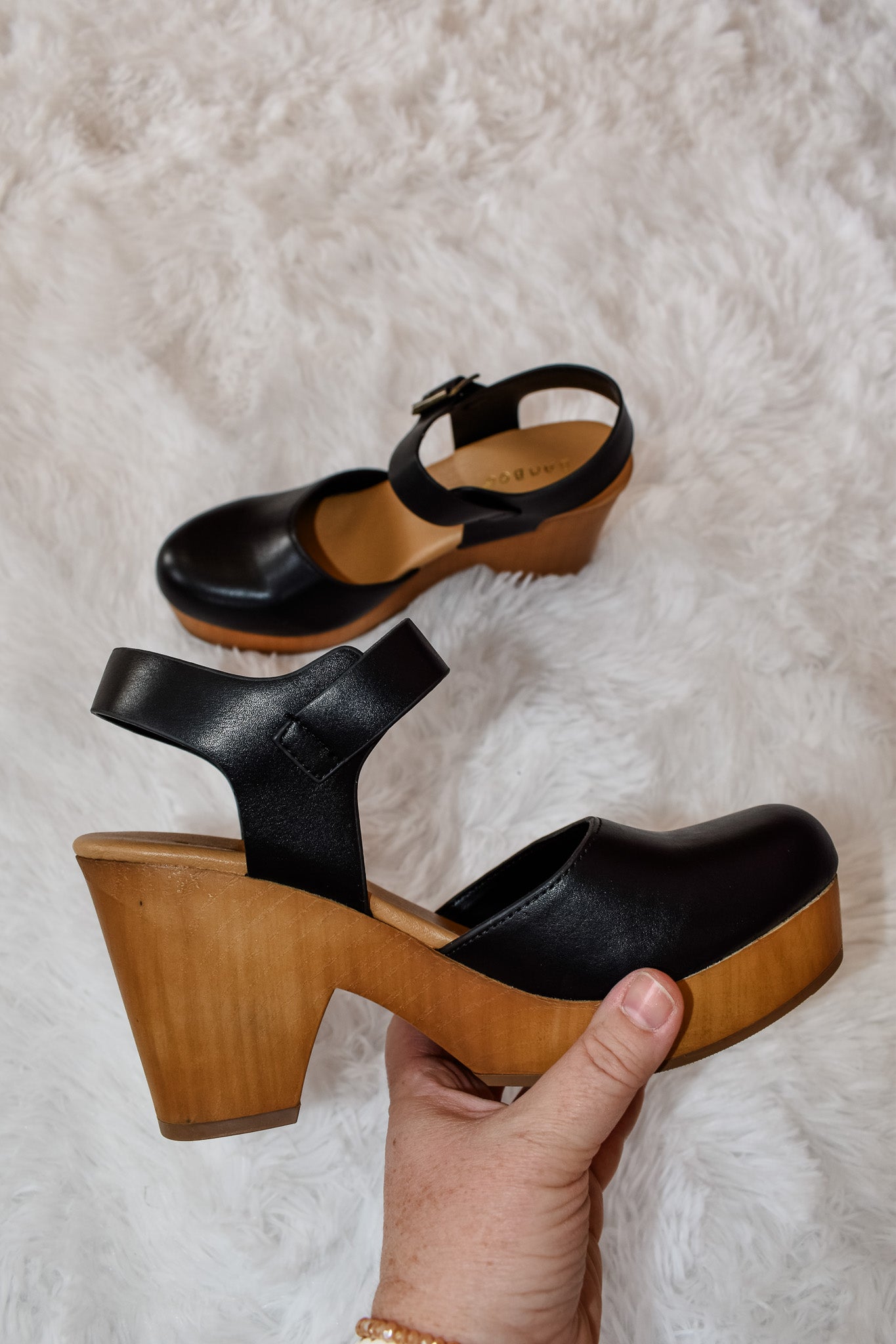 Hey Darling Faux Leather Clogs