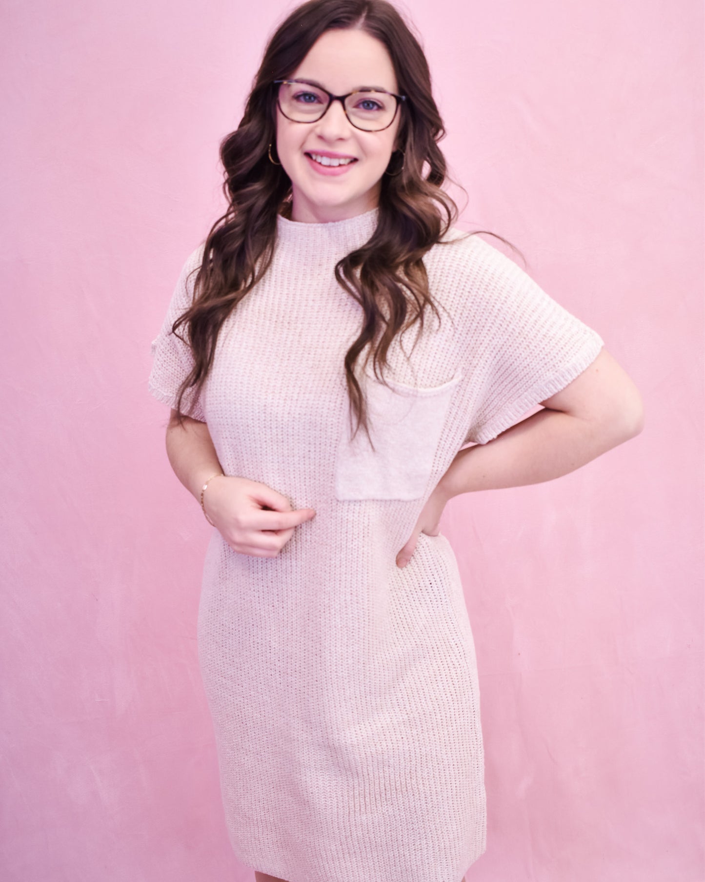 Small Town Charm Sweater Knit Dress