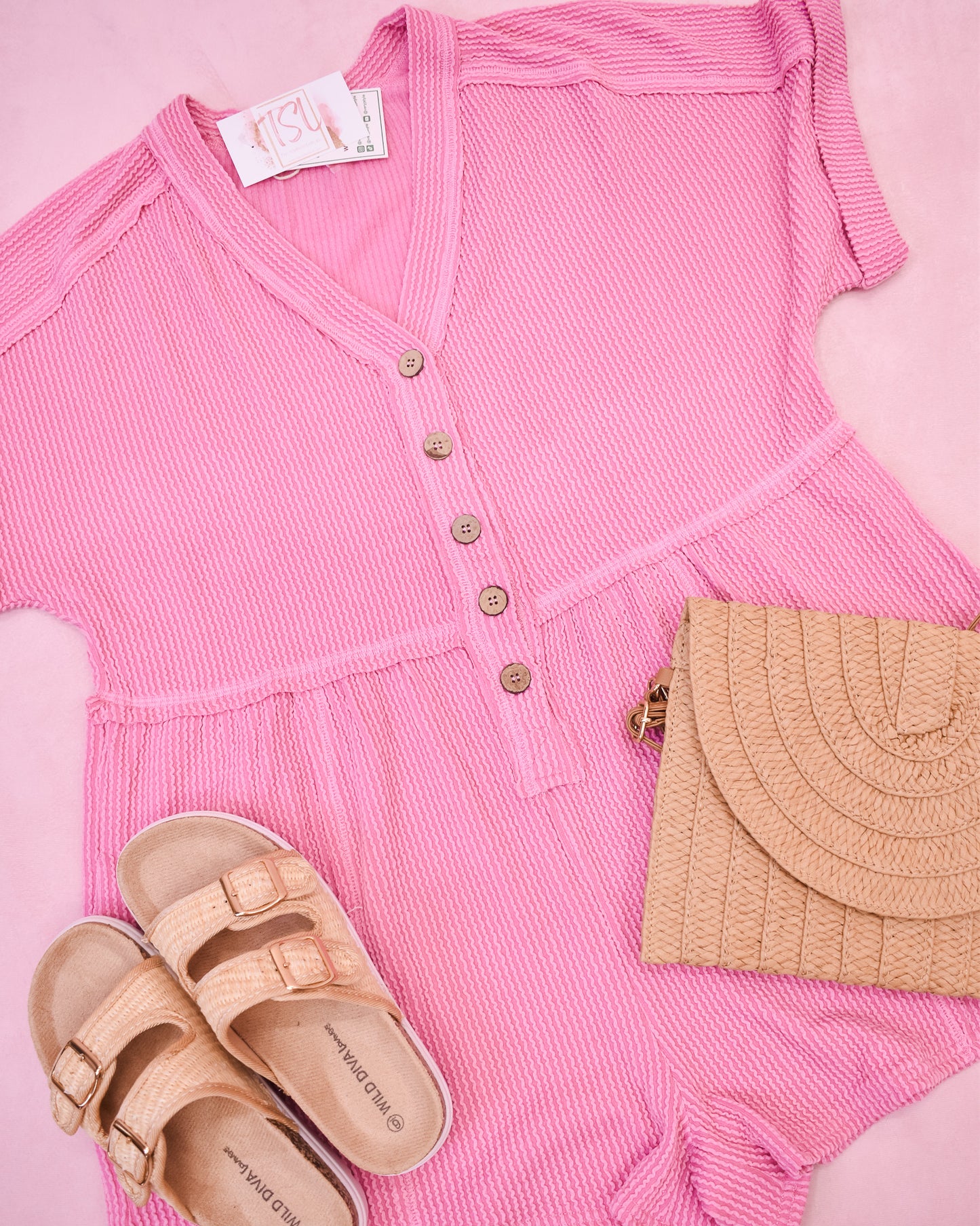 Doing The Most Two Tone Casual Romper