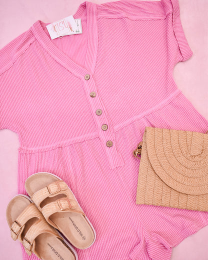 Doing The Most Two Tone Casual Romper