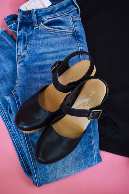 Hey Darling Faux Leather Clogs