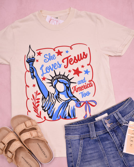 She's Loves America Lady Liberty Tee