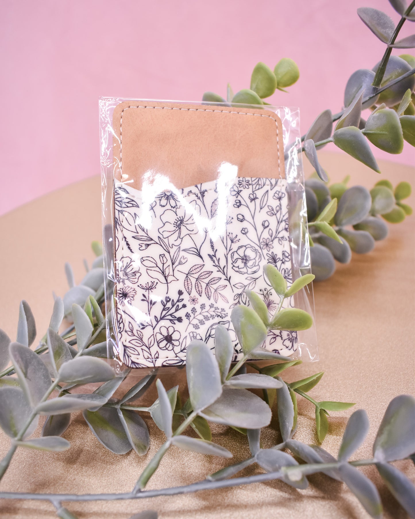 Stick-On Phone Wallet Card Holder