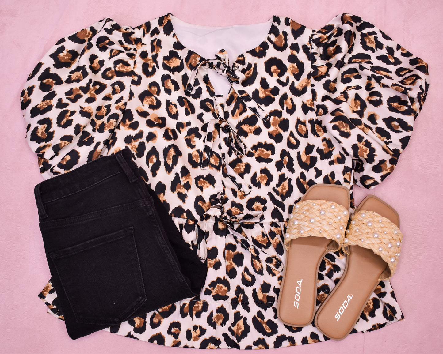 Sweet Attention Leopard Print Top
