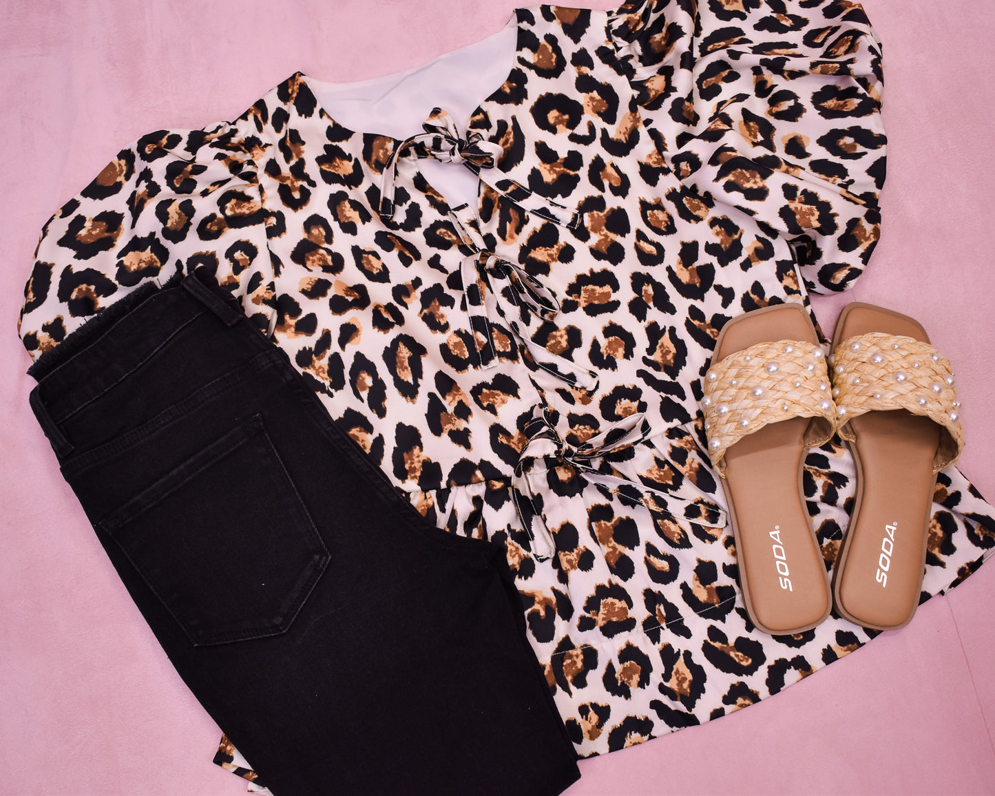 Sweet Attention Leopard Print Top