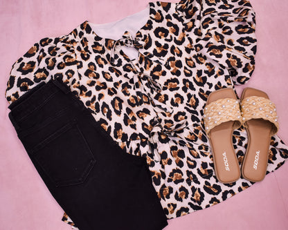 Sweet Attention Leopard Print Top
