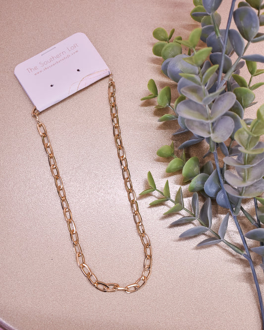 Calm Music Chain Link Necklace