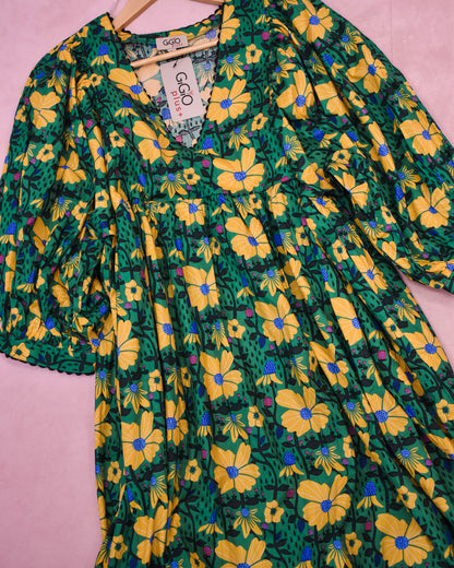 CURVY Life In Full Bloom Floral Mini Dress