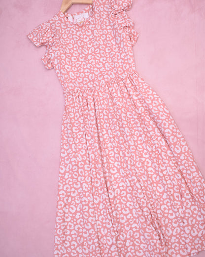 Nothing Perfect Animal Print Midi Dress