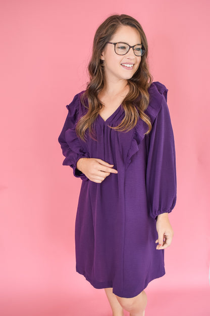 Never Going Back Balloon Sleeve Dress