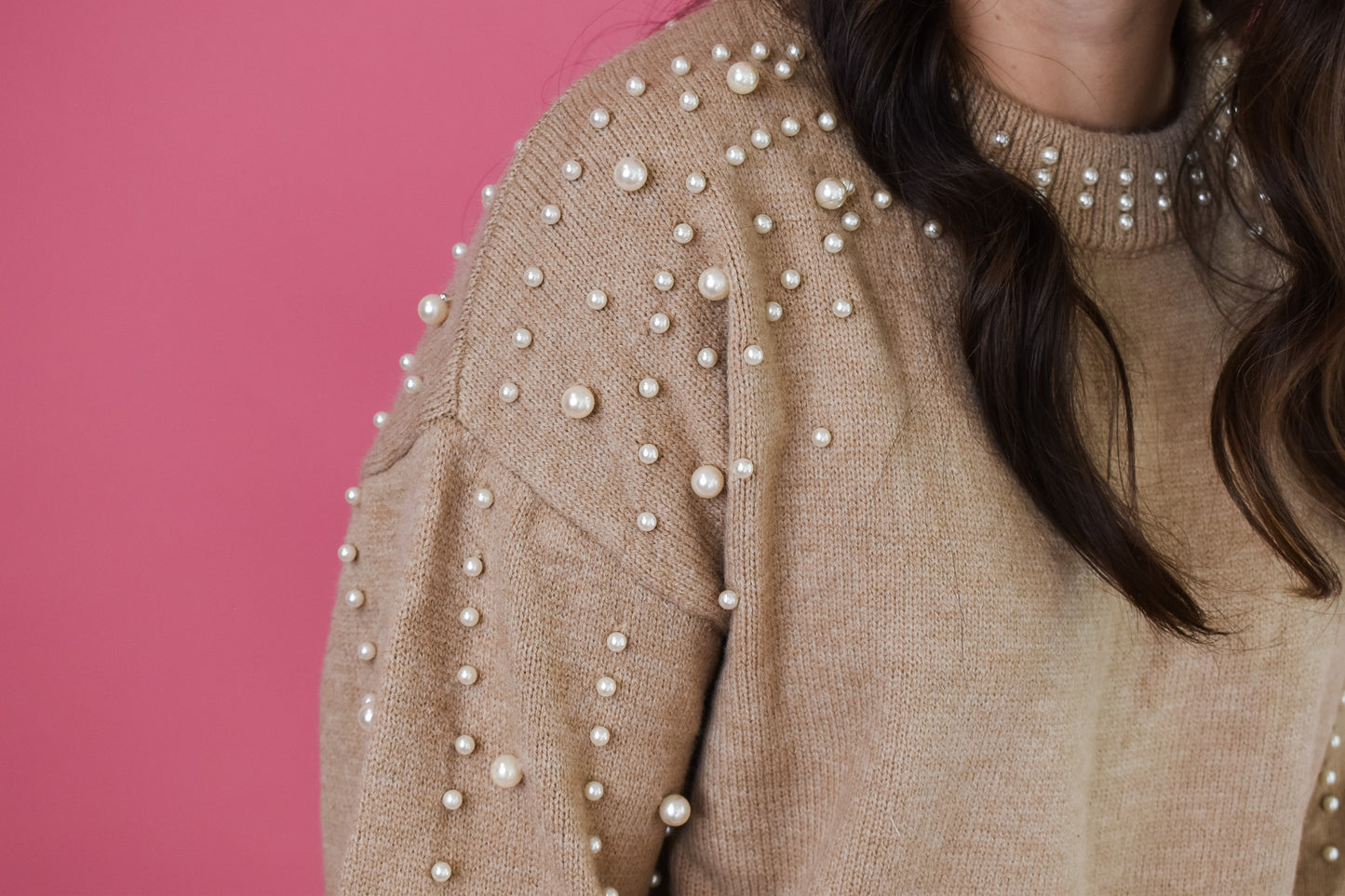 Something Extra Pearl Beaded Sweater