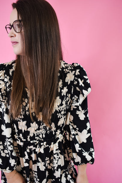 New Beginnings Floral Midi Dress