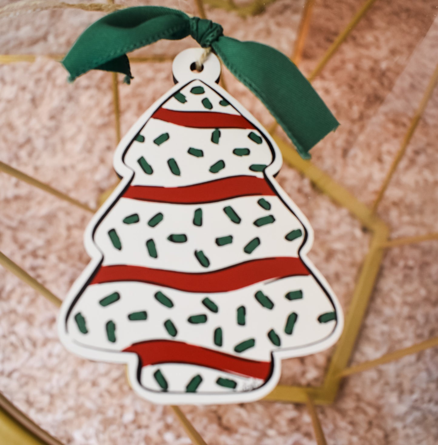 Christmas Tree Snack Cake Ornament