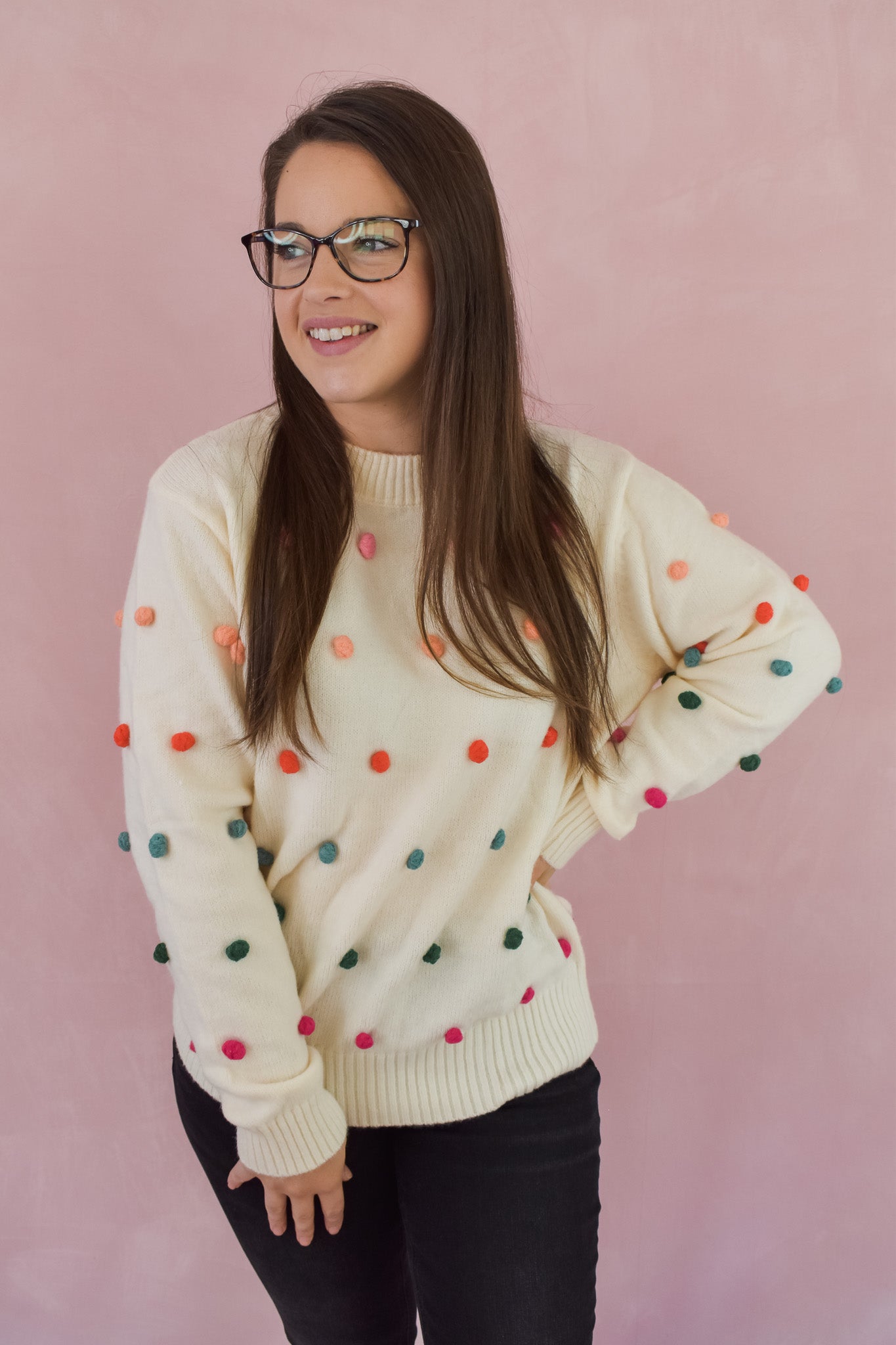 Want You To Know Pom-Pom Sweater
