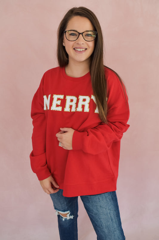 Merry Patch Pullover