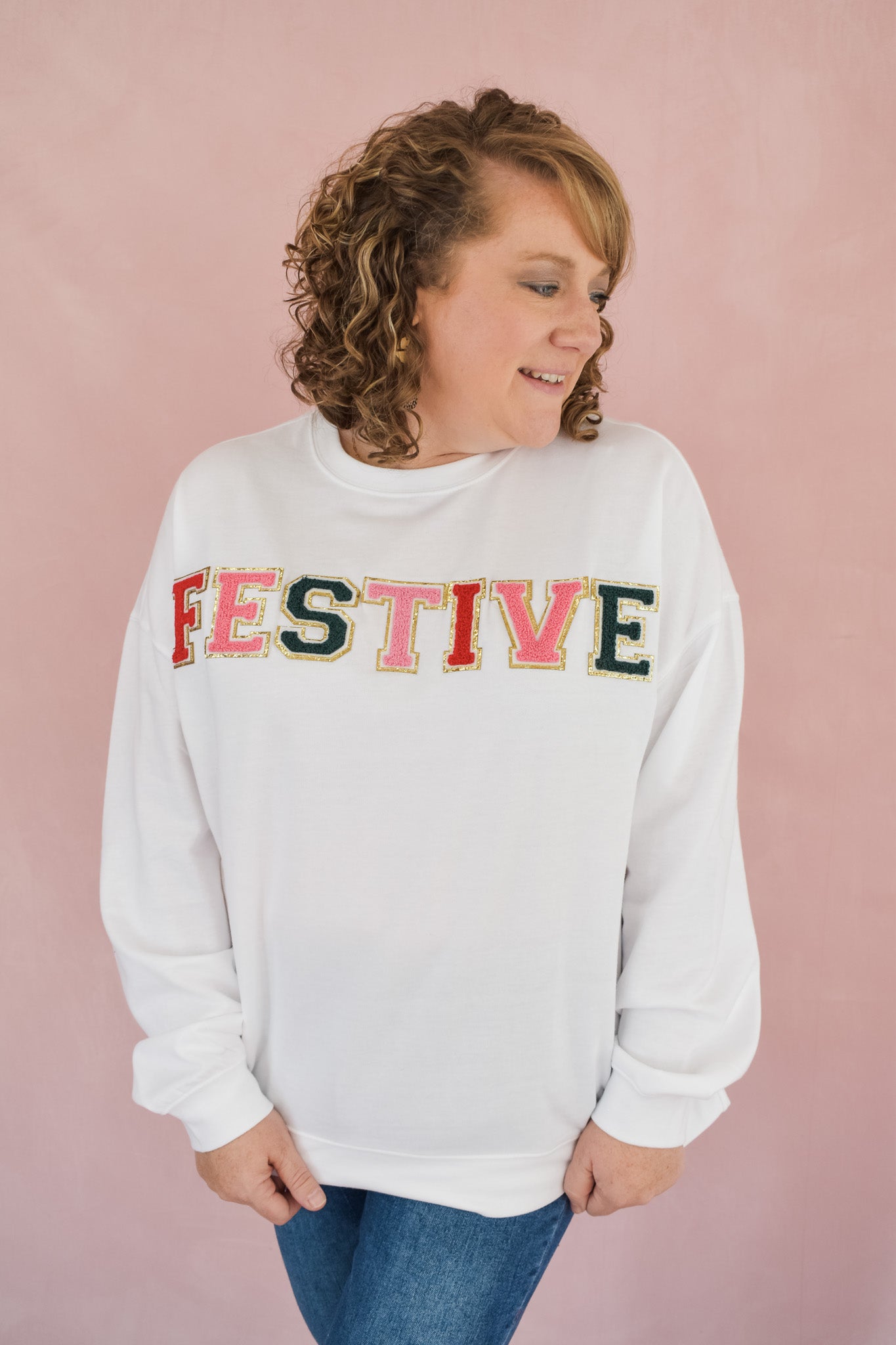 Festive Patch Pullover