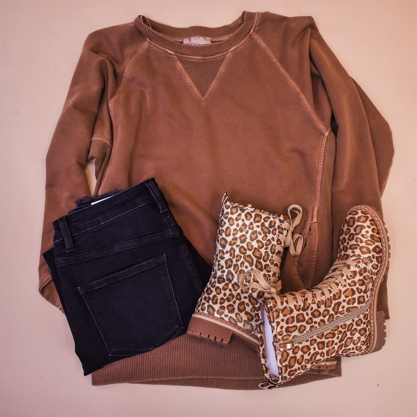 Moving On Pigment Dyed Pullover