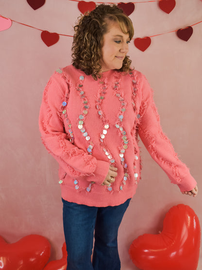 Better Than Ever Sequin Trim Sweater