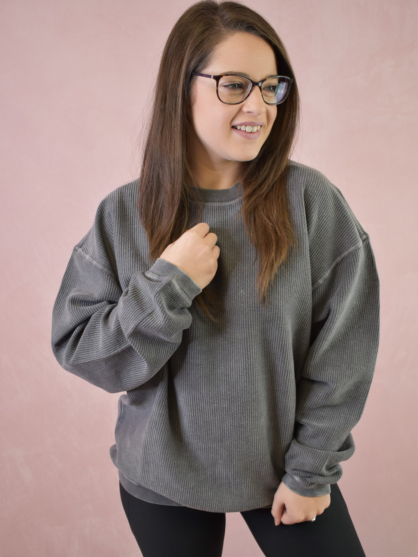 Think About It Luxe Corded Pullover