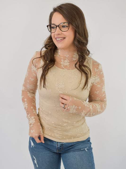 Pushing Forward Lace Layering Top