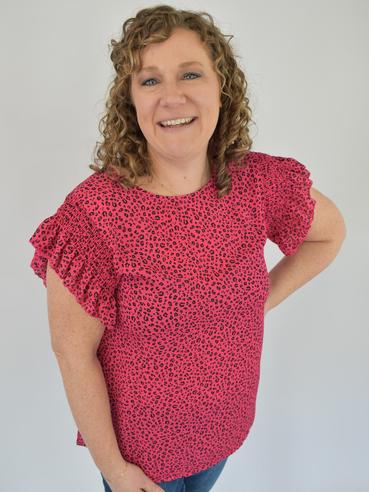 Slowing Down Animal Print Top