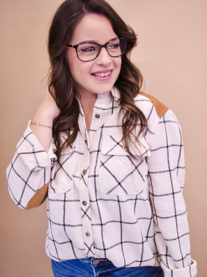 Lost In Translation Plaid Top