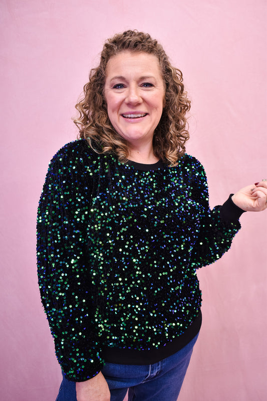 Dazzle Darling Sequin Top