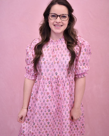 Favorite Story Line Puff Sleeve Dress
