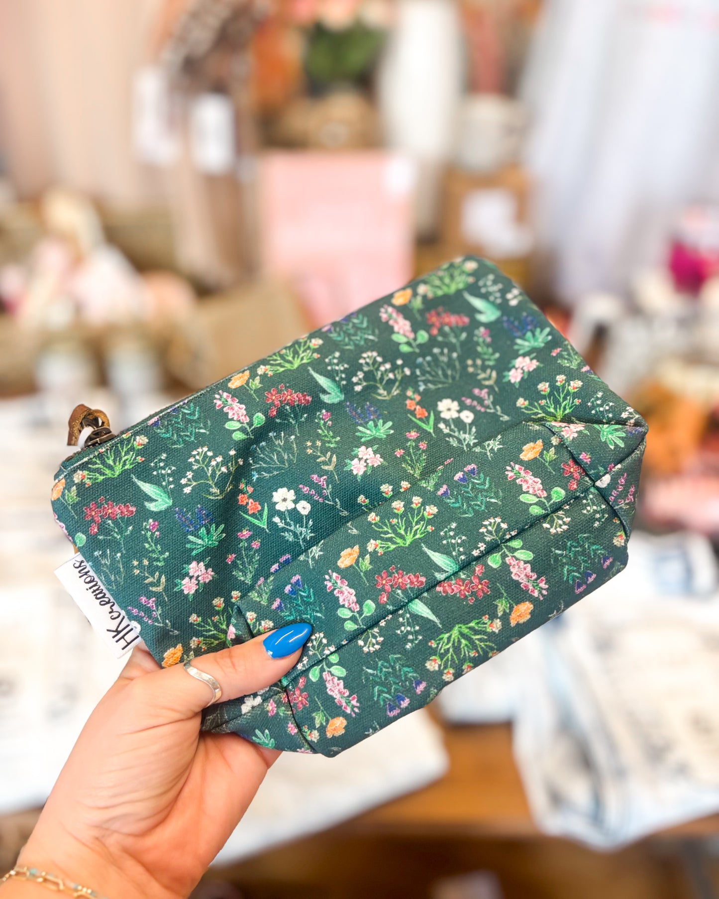Floral Zipper Pouch