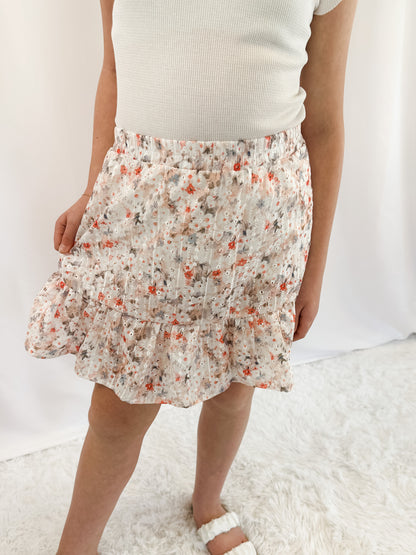 Girl's Eyelet Embroidered Skirt