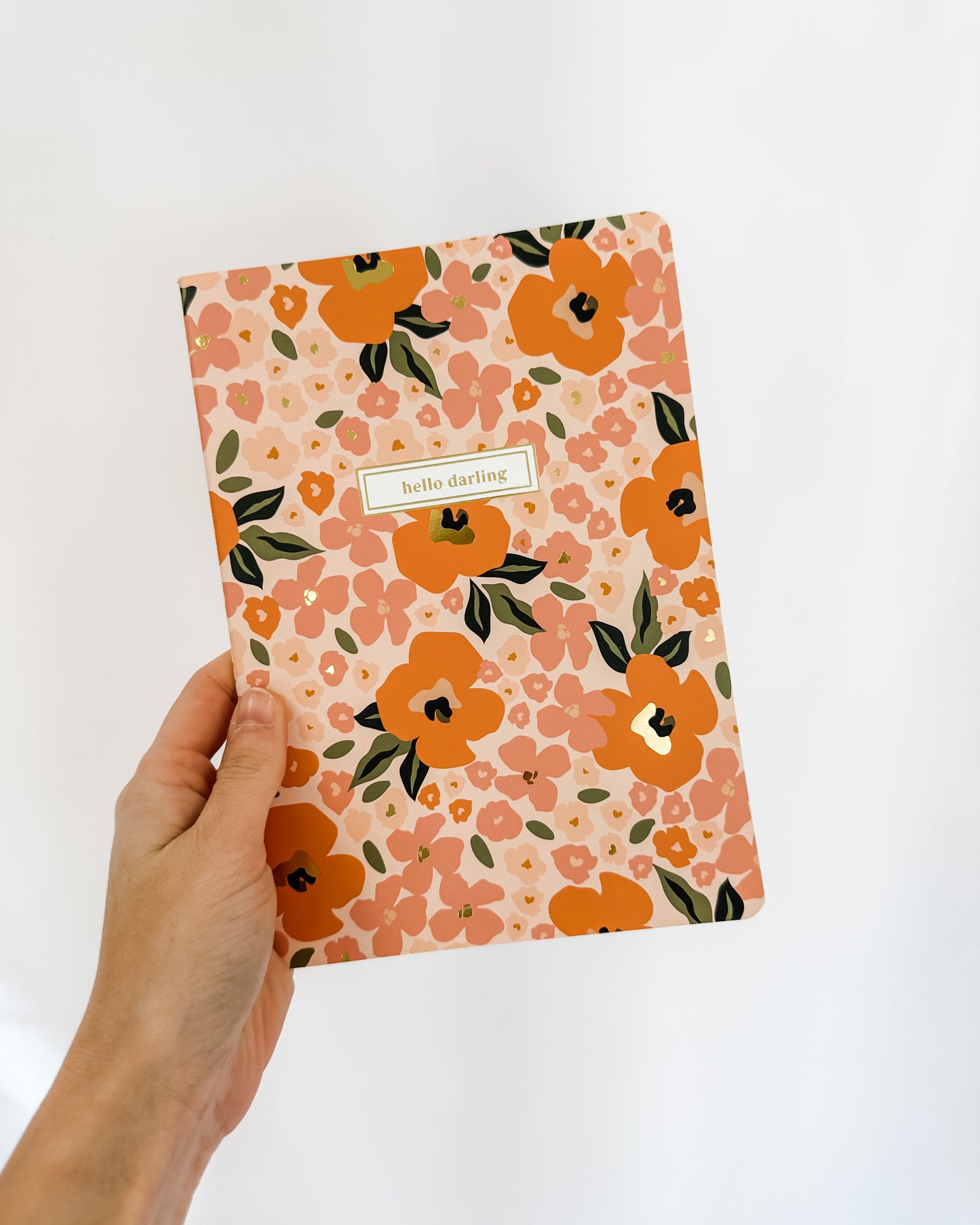 Hello Darling Floral Notebook
