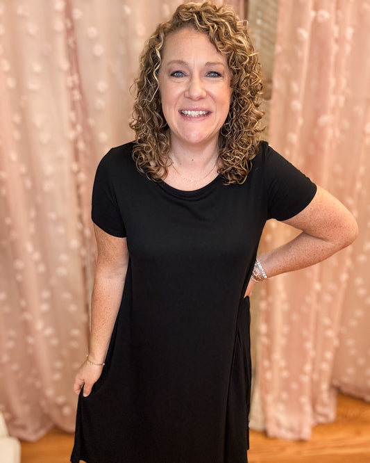 Simply Basic Casual Midi Dress