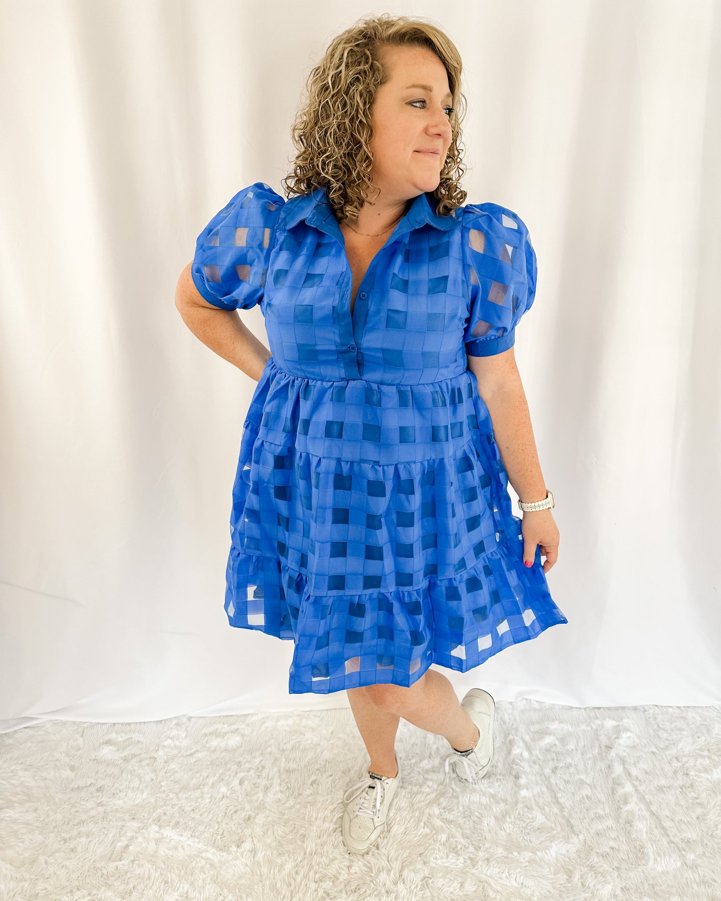 Oceans Of Love Basket Weave Dress