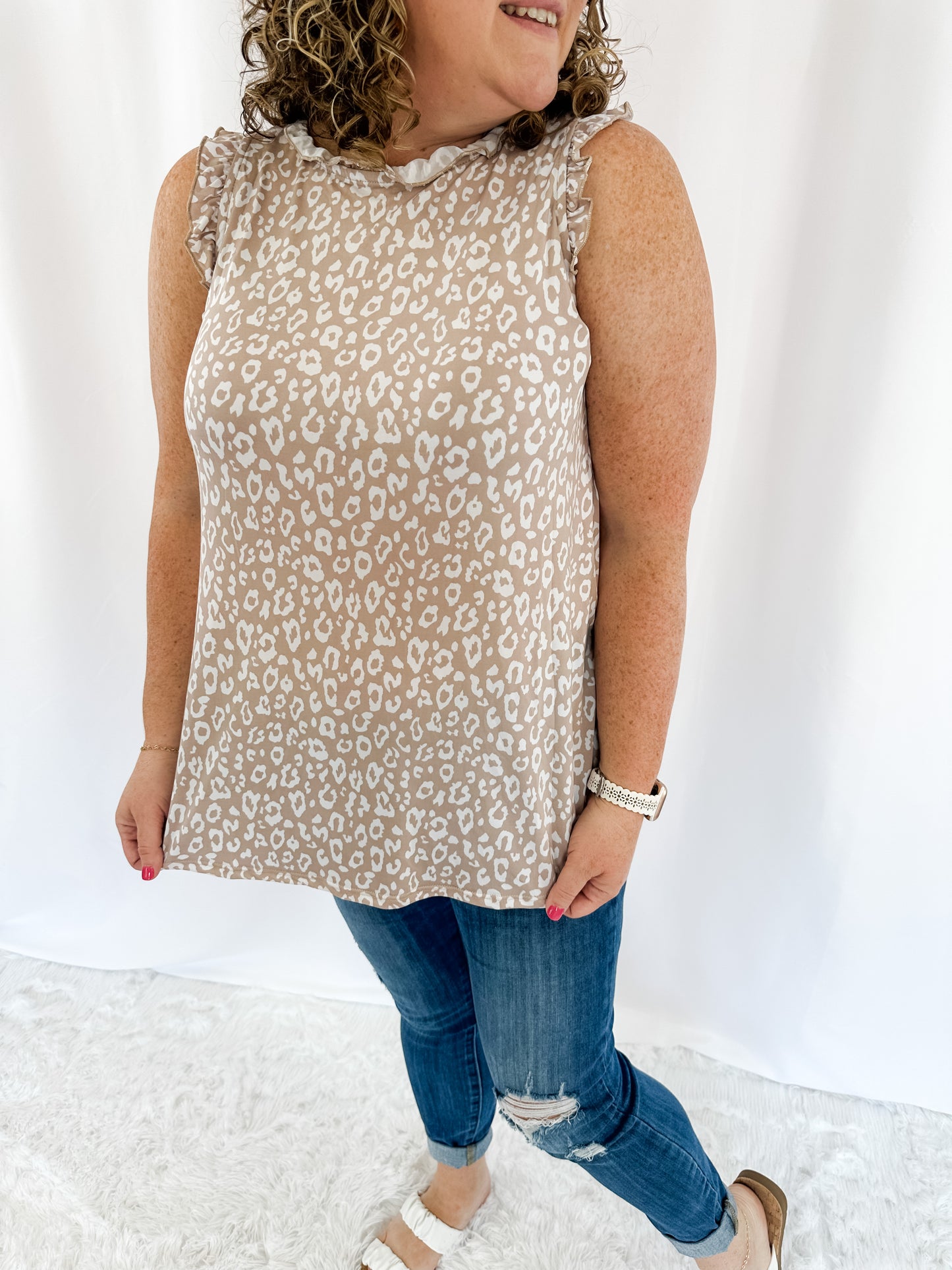 Wild and Ruffled Sleeveless Top