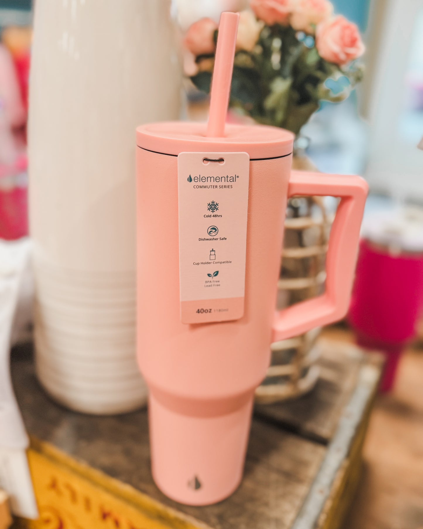 Elemental Commuter 40oz Tumbler - Rose
