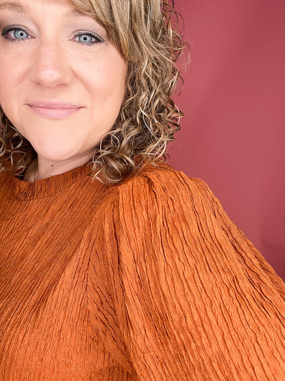 Harvest Wishes Textured Stripes Top