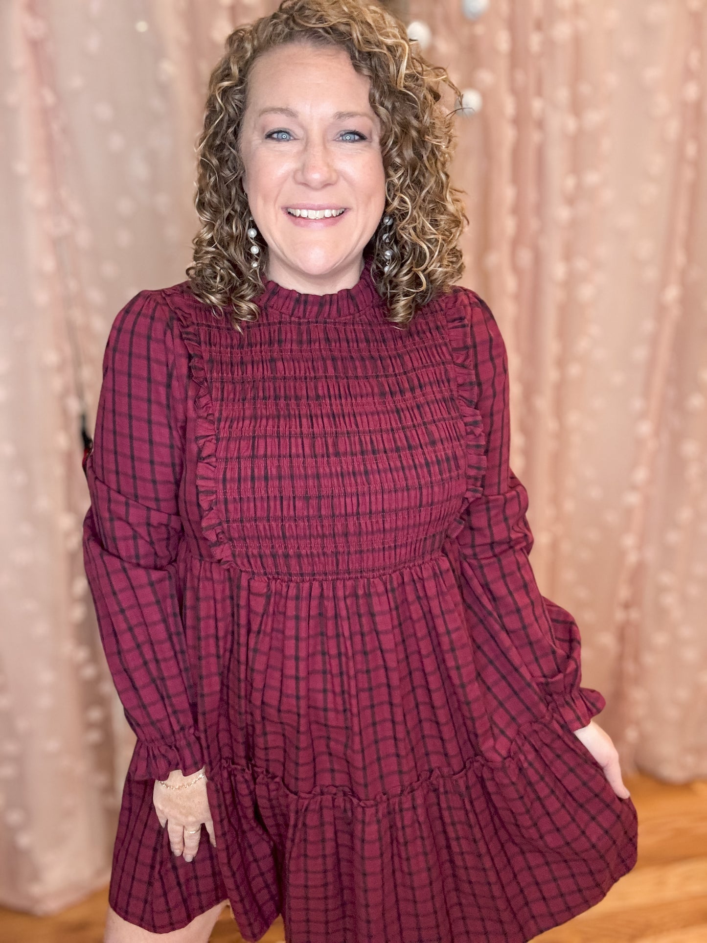Pretty On Point Plaid Mini Dress