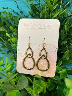 Metal Teardrops Drop Earrings