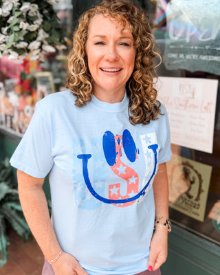 Stars, Stripes, + Smiles USA Graphic Tee