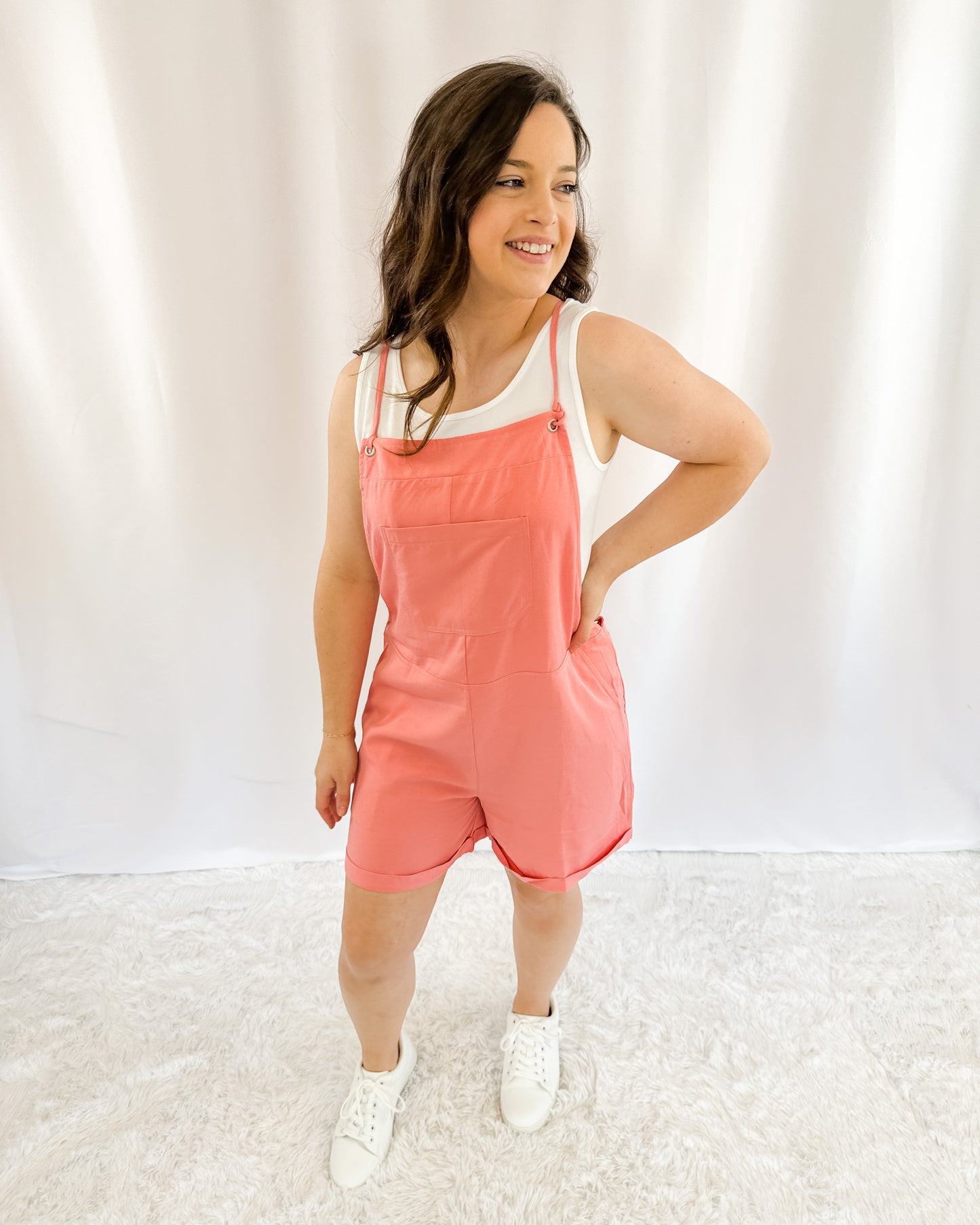 Taking A Stand Overall Romper