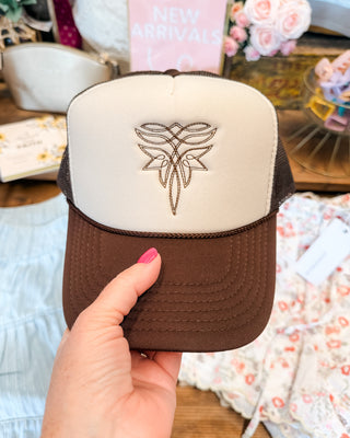 Boot Stitch Embroidered Trucker Hat