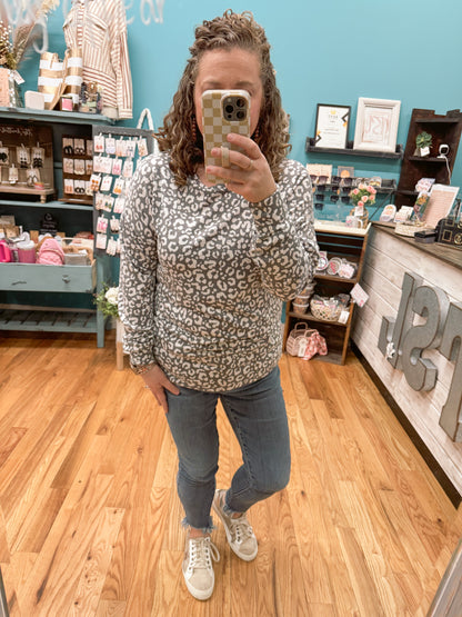 Easily Yours Animal Print Top