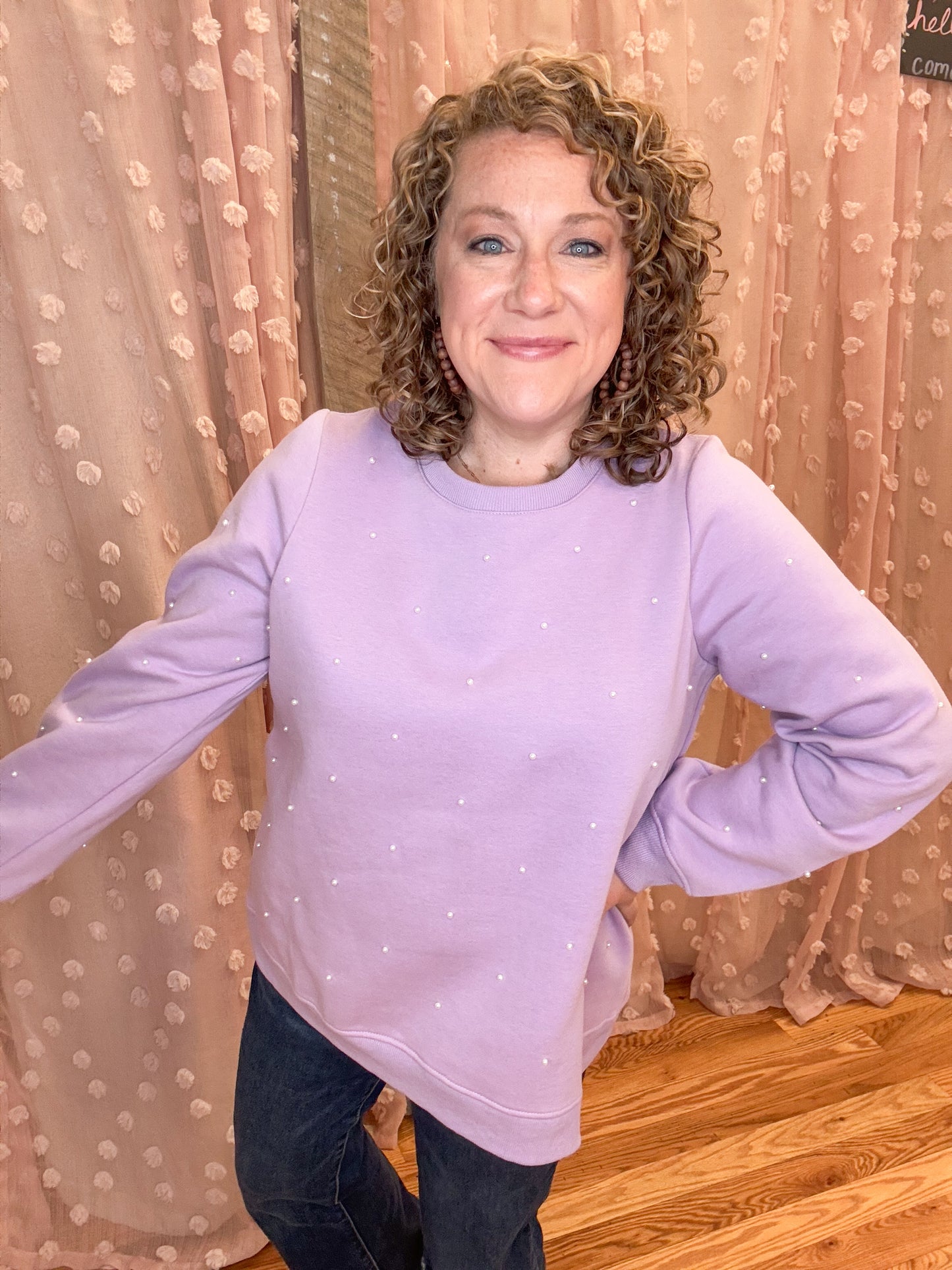 Those Who Wait Pearl Detail Pullover