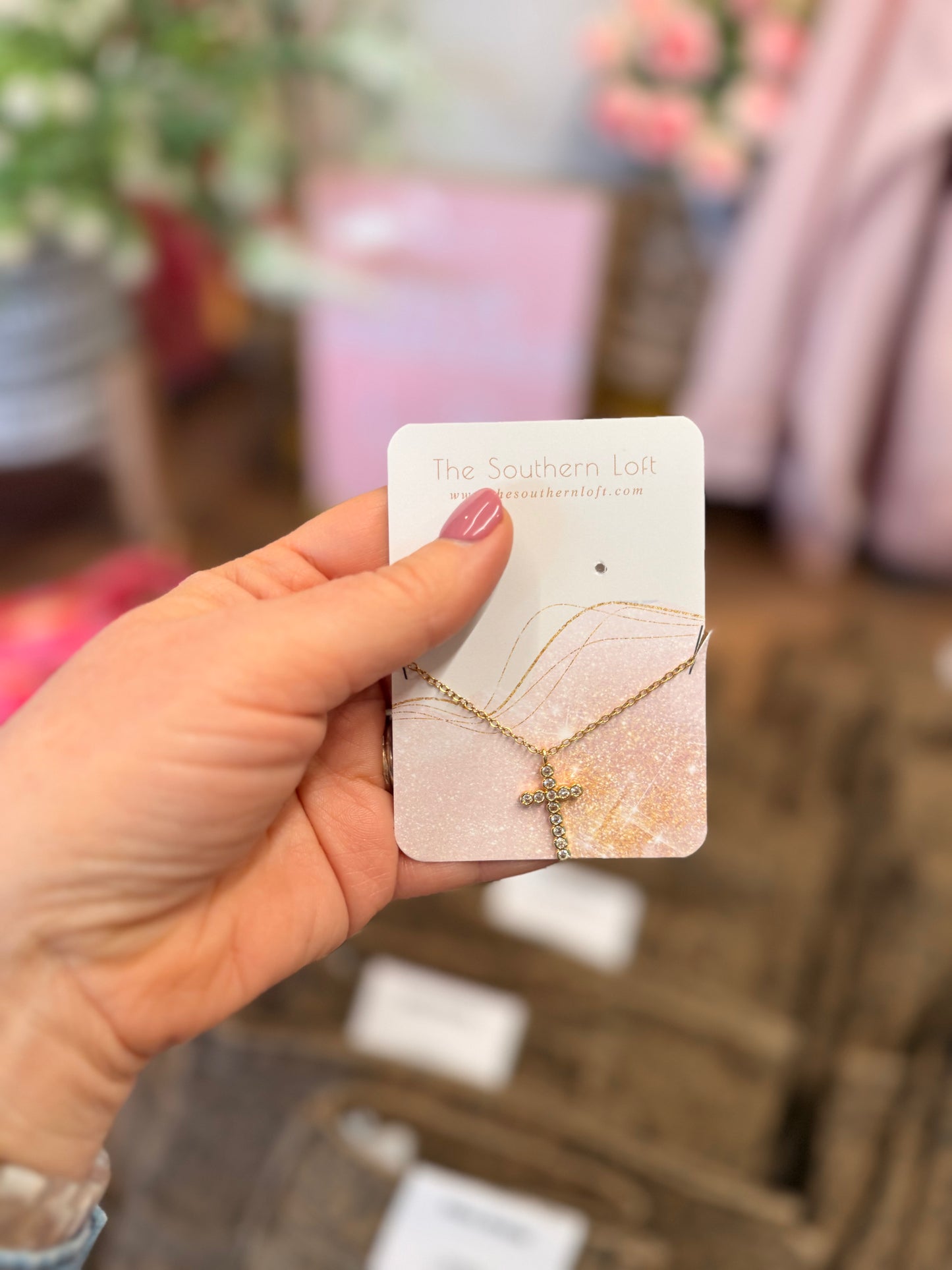 18K Stainless Steel Cross Necklace