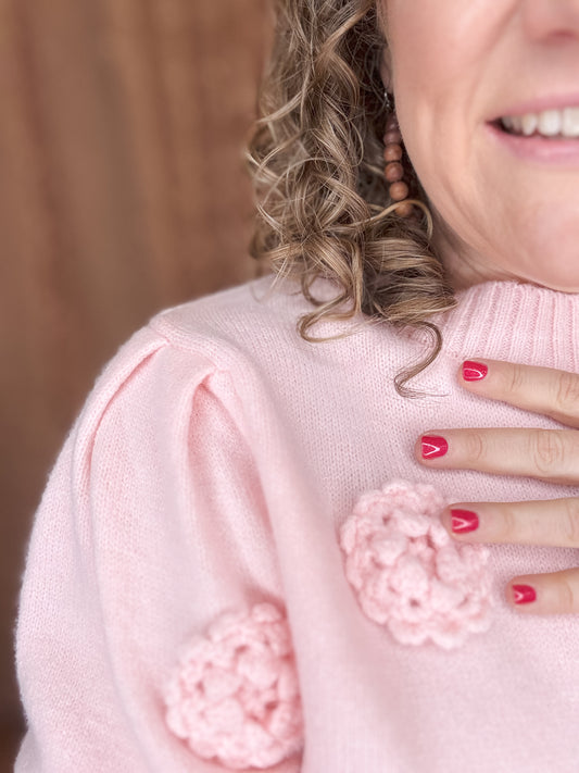 Pulling Heartstrings Sweater Top