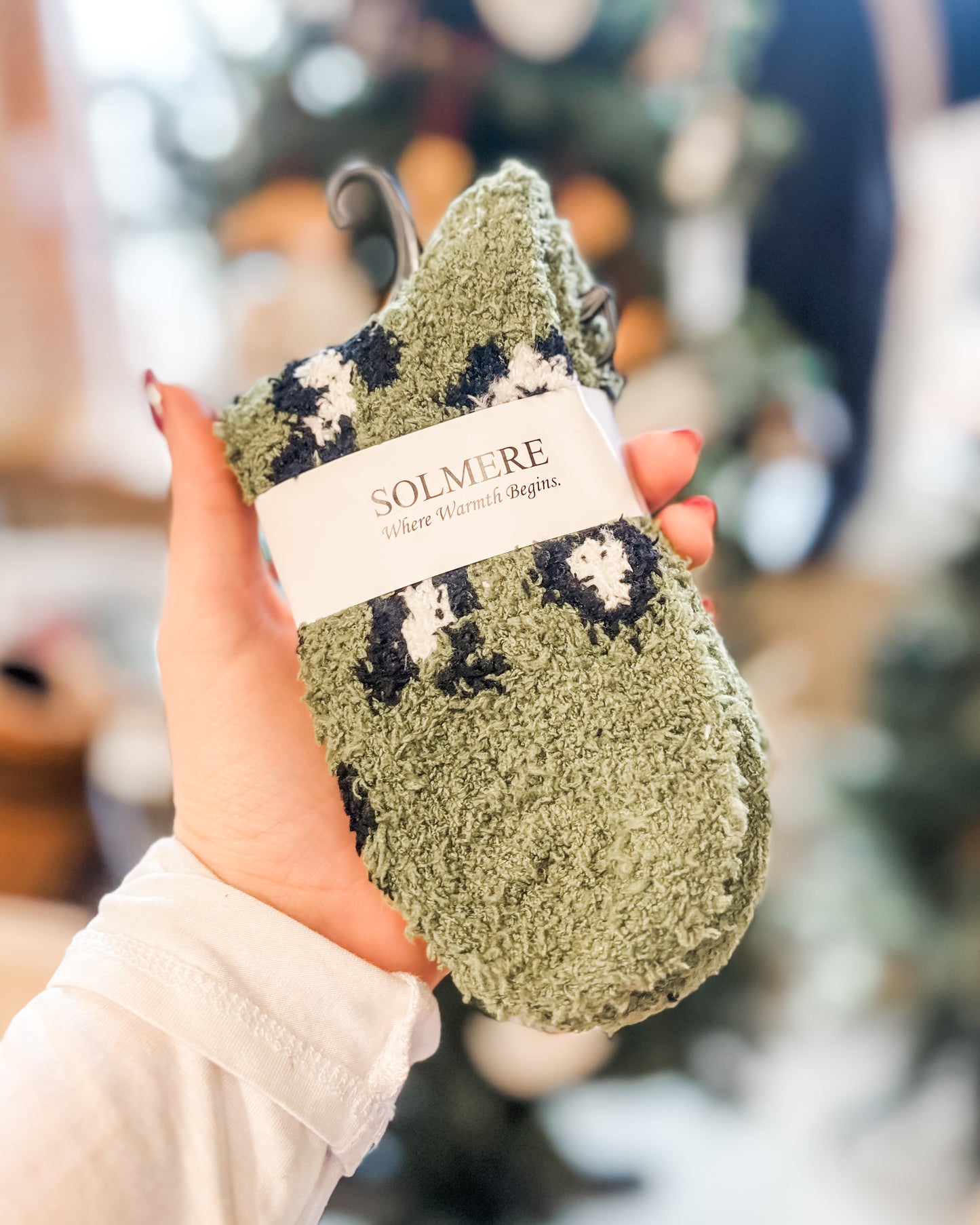 Fuzzy Animal Print Socks